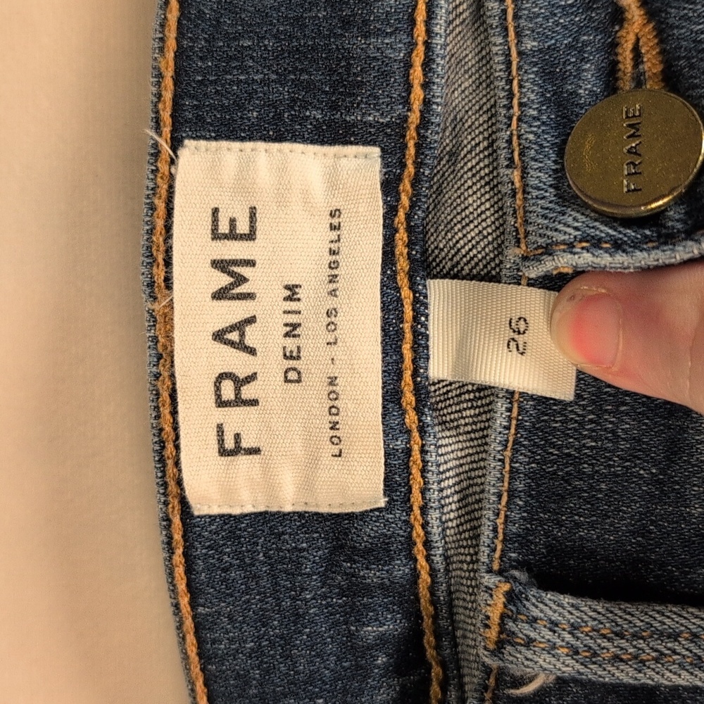 Frame Le High Skinny Distressed Jeans Size 26 - Picture 2 of 10